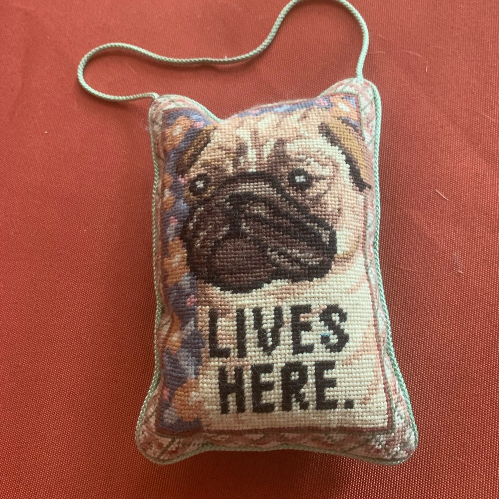 Adorable Pug door hang